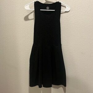 Juniors large Black open back dress